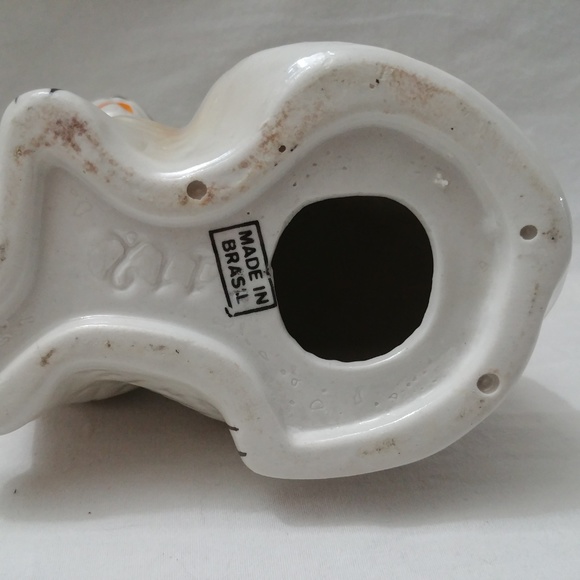 Beautiful Handpainted Ceramic Cat  Iridescent Pearlized Lusterware - Picture 6 of 7